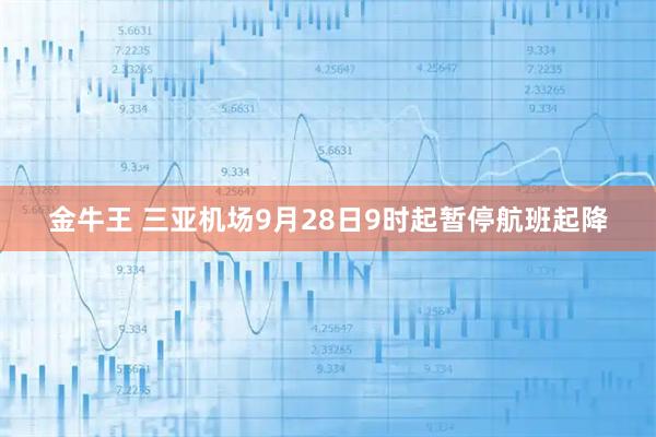 金牛王 三亚机场9月28日9时起暂停航班起降