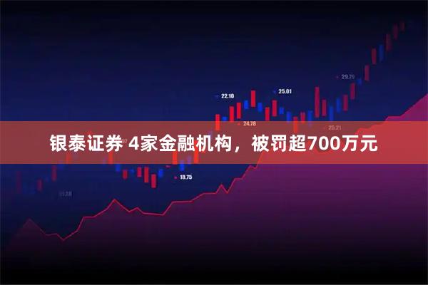 银泰证券 4家金融机构,被罚超700万元