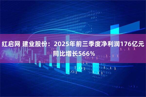 红启网 建业股份:2025年前三季度净利润176亿元 同比增长566%